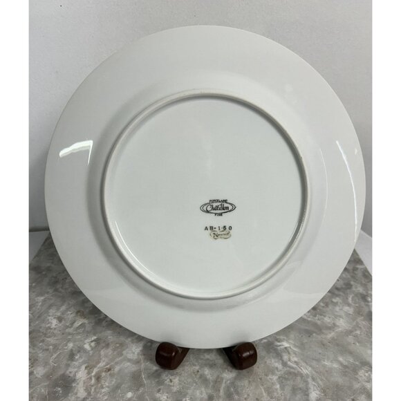 Vintage Norcrest Chatillon Porcelain 50th Anniversary Plate in White / Gold - Picture 2 of 2